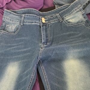 Blue Women's Stretch Denim Jeans